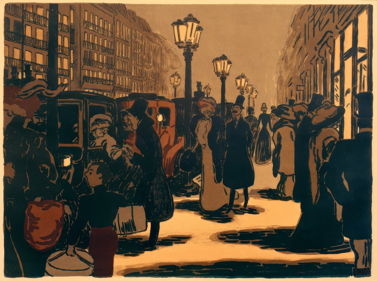Paris gatubild av Ernst Matthes