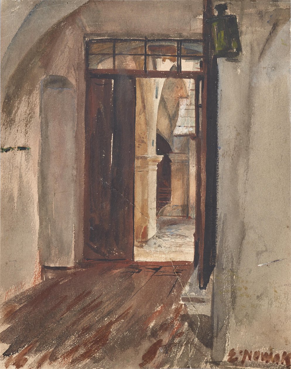 Hall och innergård av Ernst Nowak