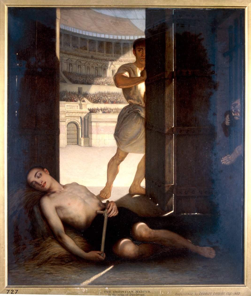 "En kristen martyr", 1863 av Ernst Slingeneyer
