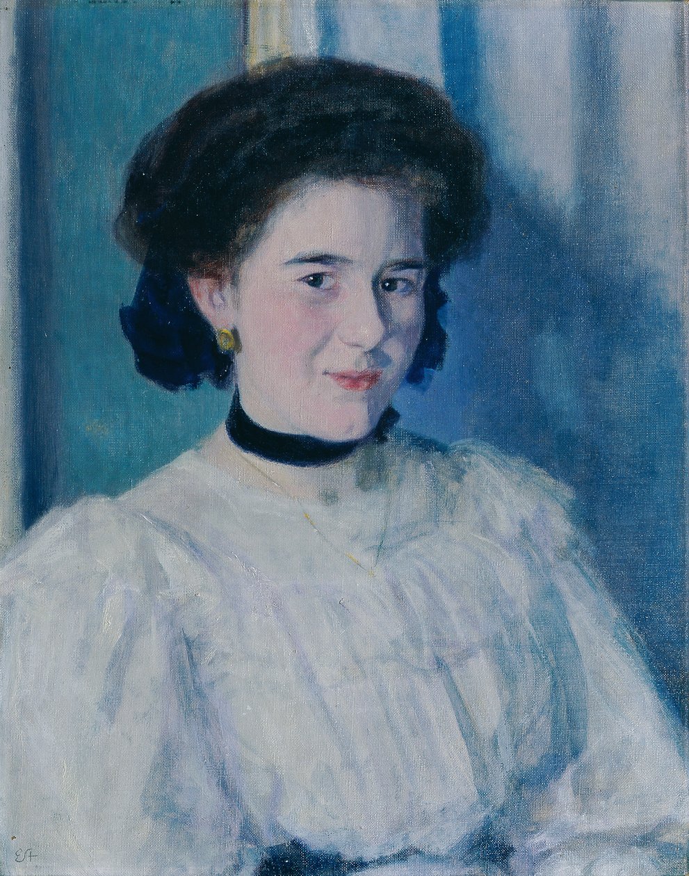 porträtt av en flicka av Ernst Stohr