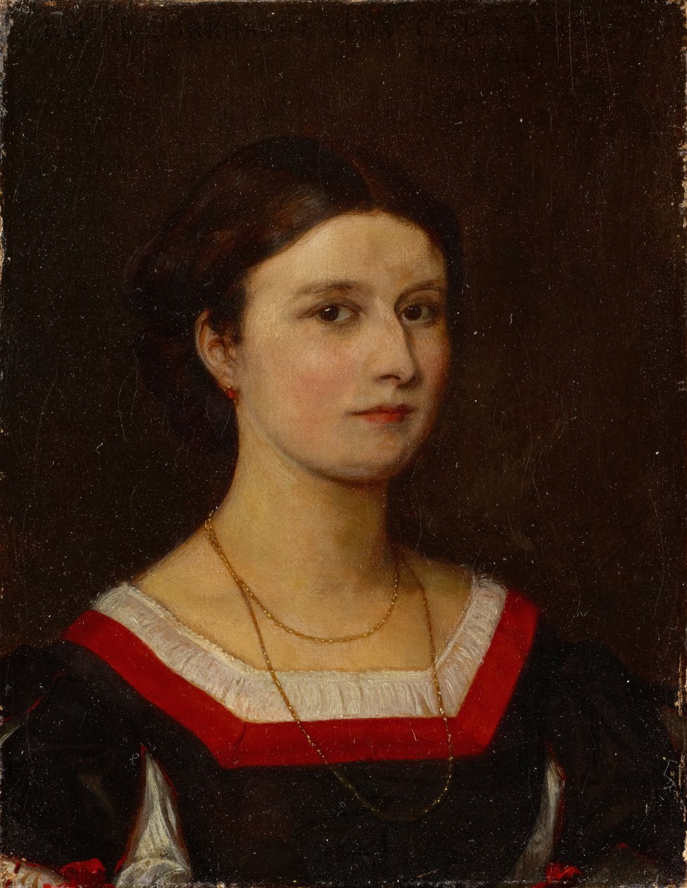 Porträtt av Luise Bachofen-Burckhardt av Ernst Stückelberg