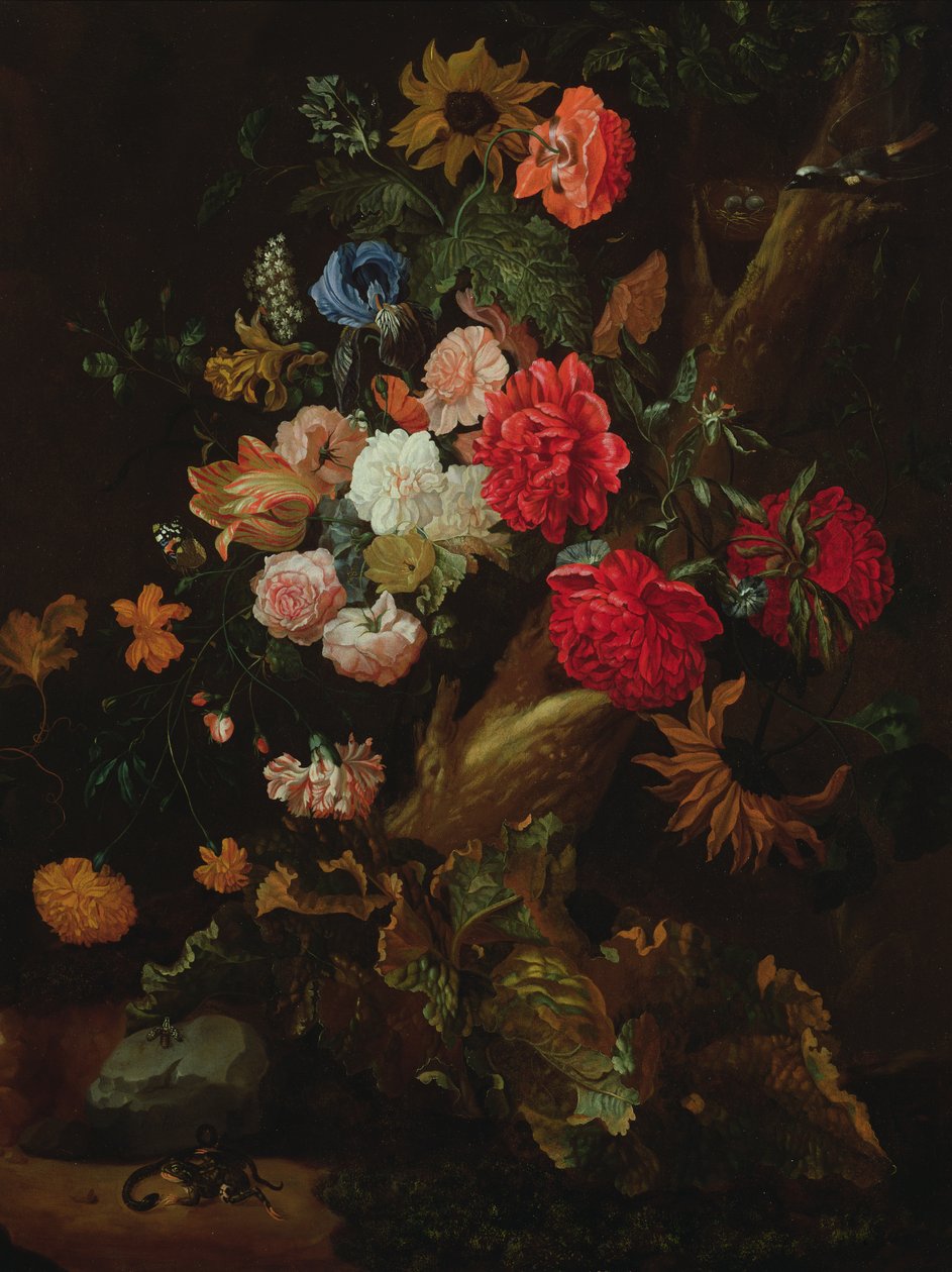 Stilleben med blommor av Ernst Stuven