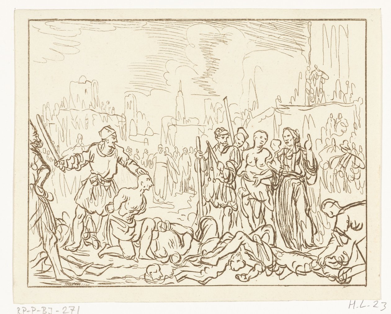 Felicitas med sina sju söner halshuggna av Ernst Willem Jan Bagelaar