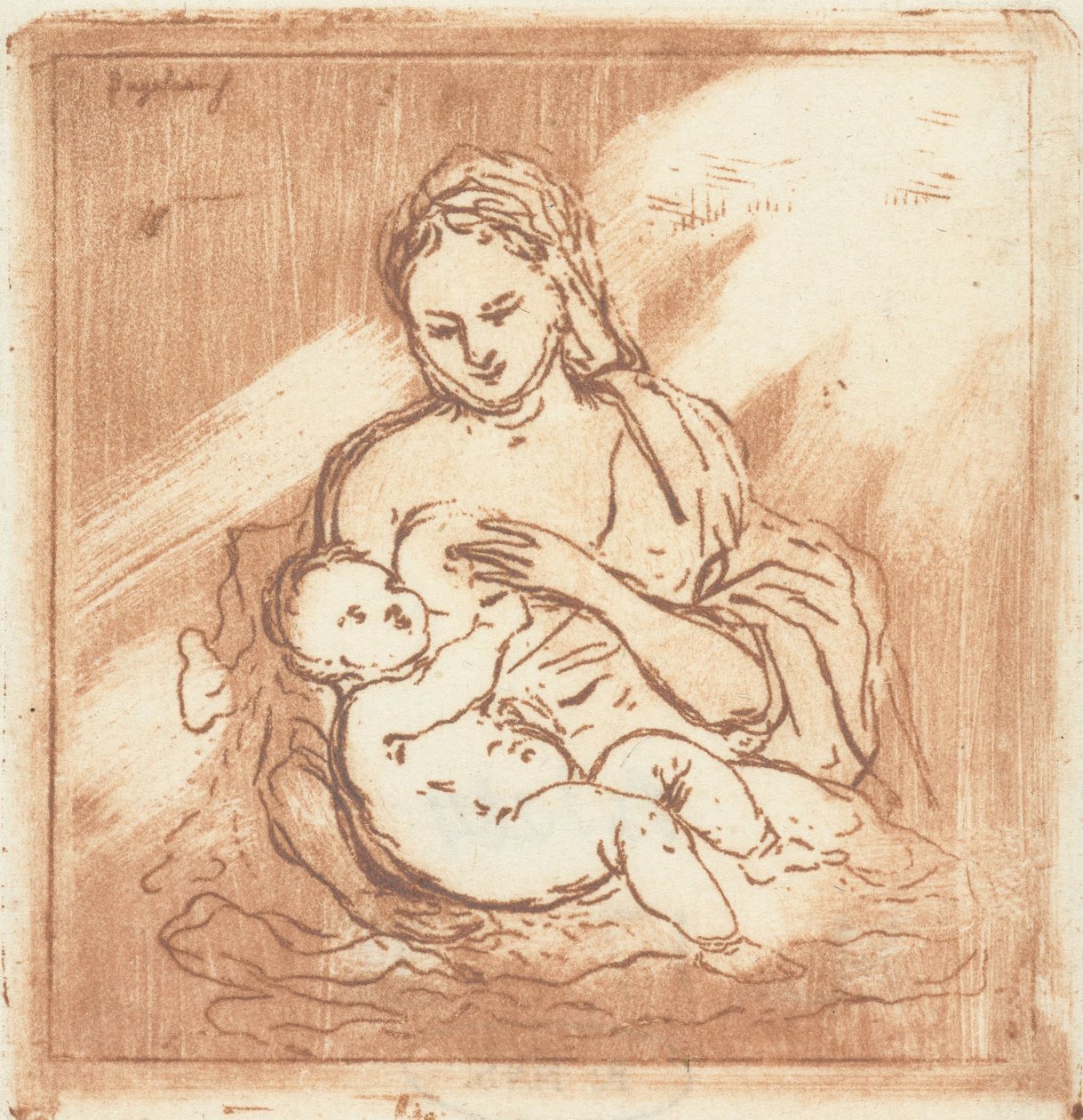 Maria ammar Kristus av Ernst Willem Jan Bagelaar