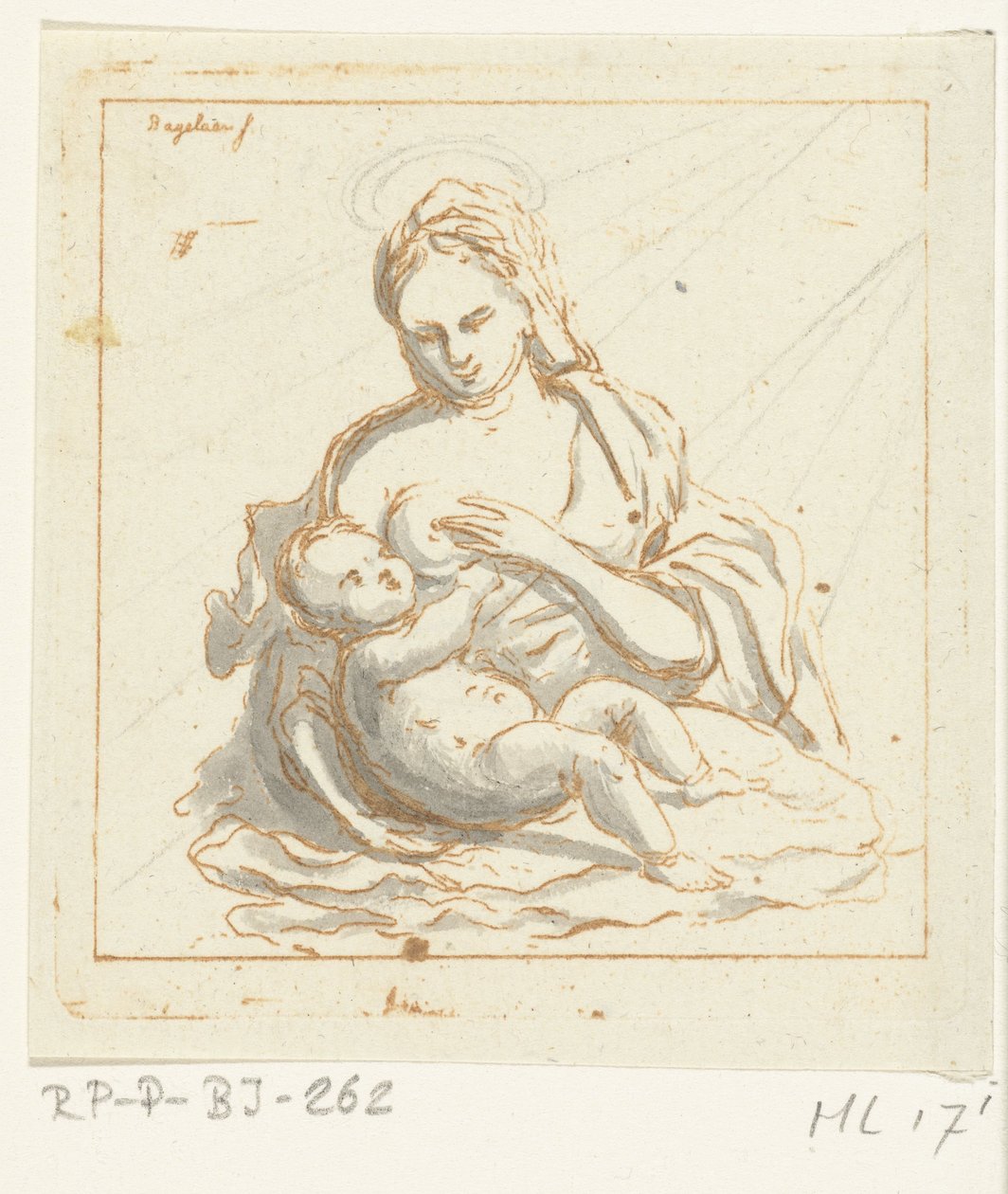 Maria ammar Kristus av Ernst Willem Jan Bagelaar