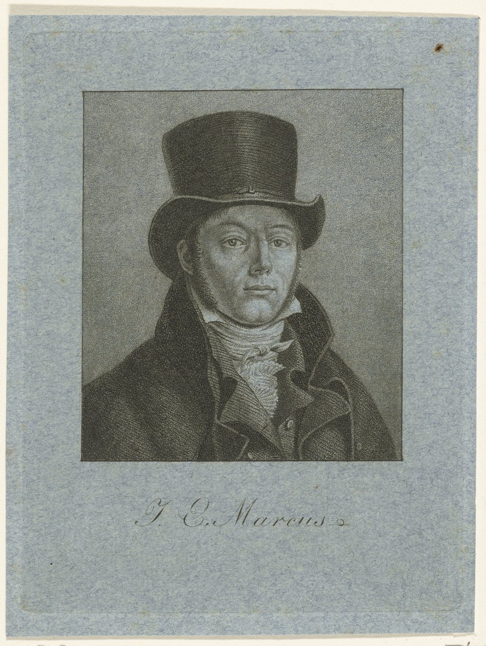 Porträtt av Jacob Ernst Marcus av Ernst Willem Jan Bagelaar
