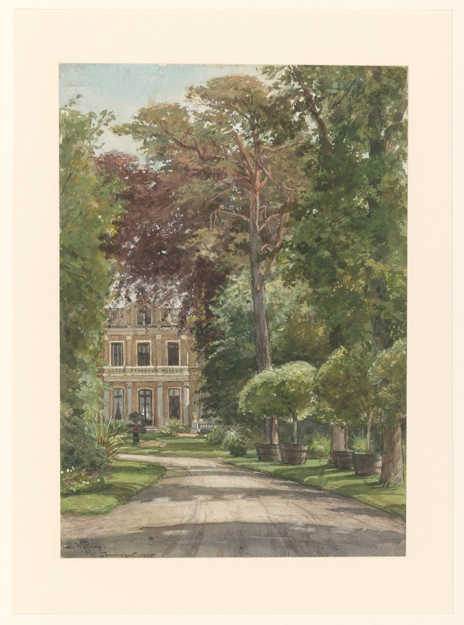 Utsidan av Spaarnhout av Ernst Witkamp (signed by artist)