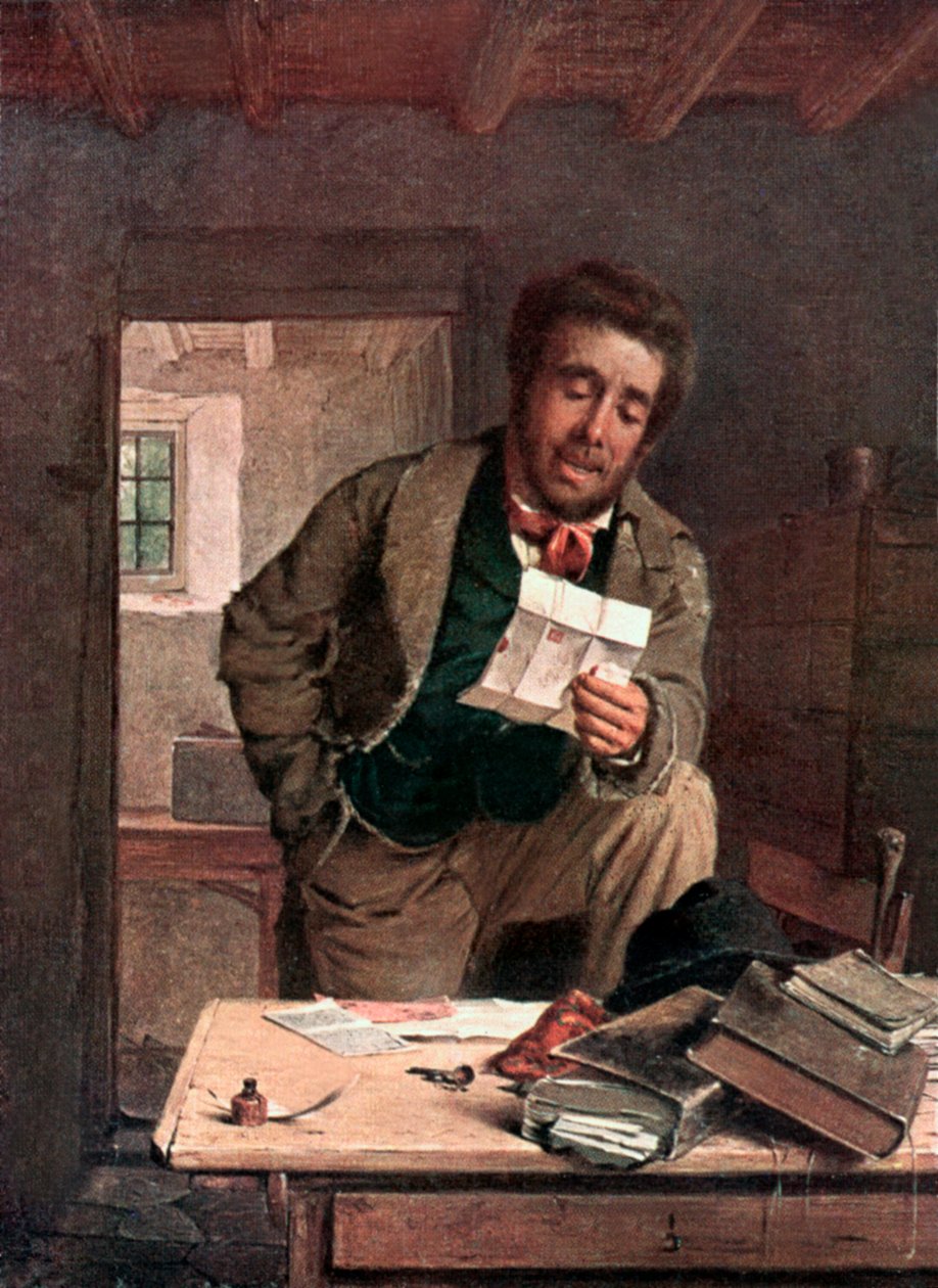 Arvet (färglitografi) av Erskine Nicol