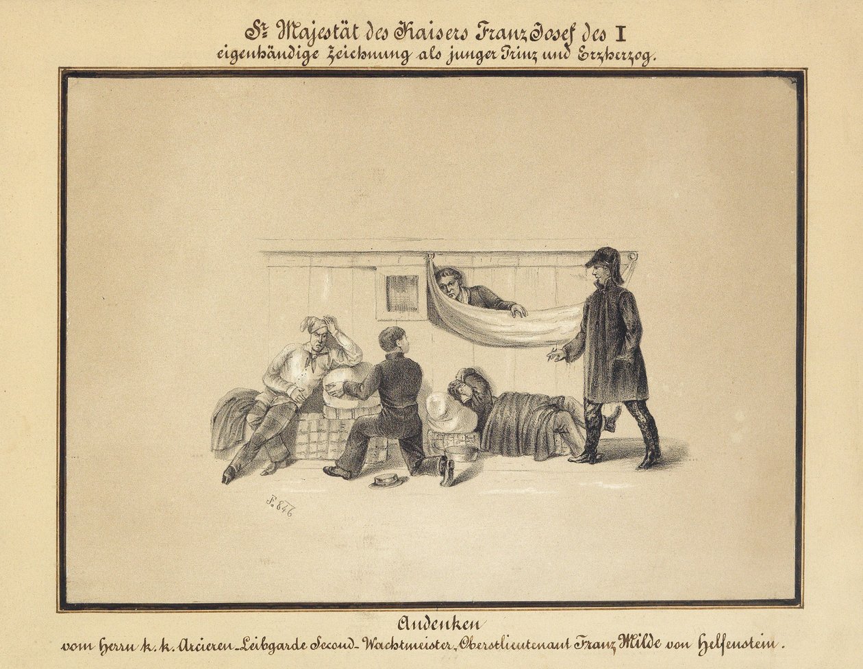 En grupp människor på ett sjukhus av Erzherzog Franz Joseph