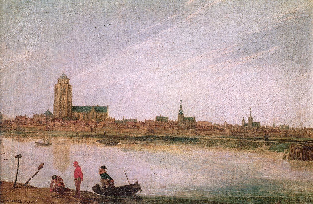 Utsikt över Zierikzee, 1618 av Esaias van de Velde