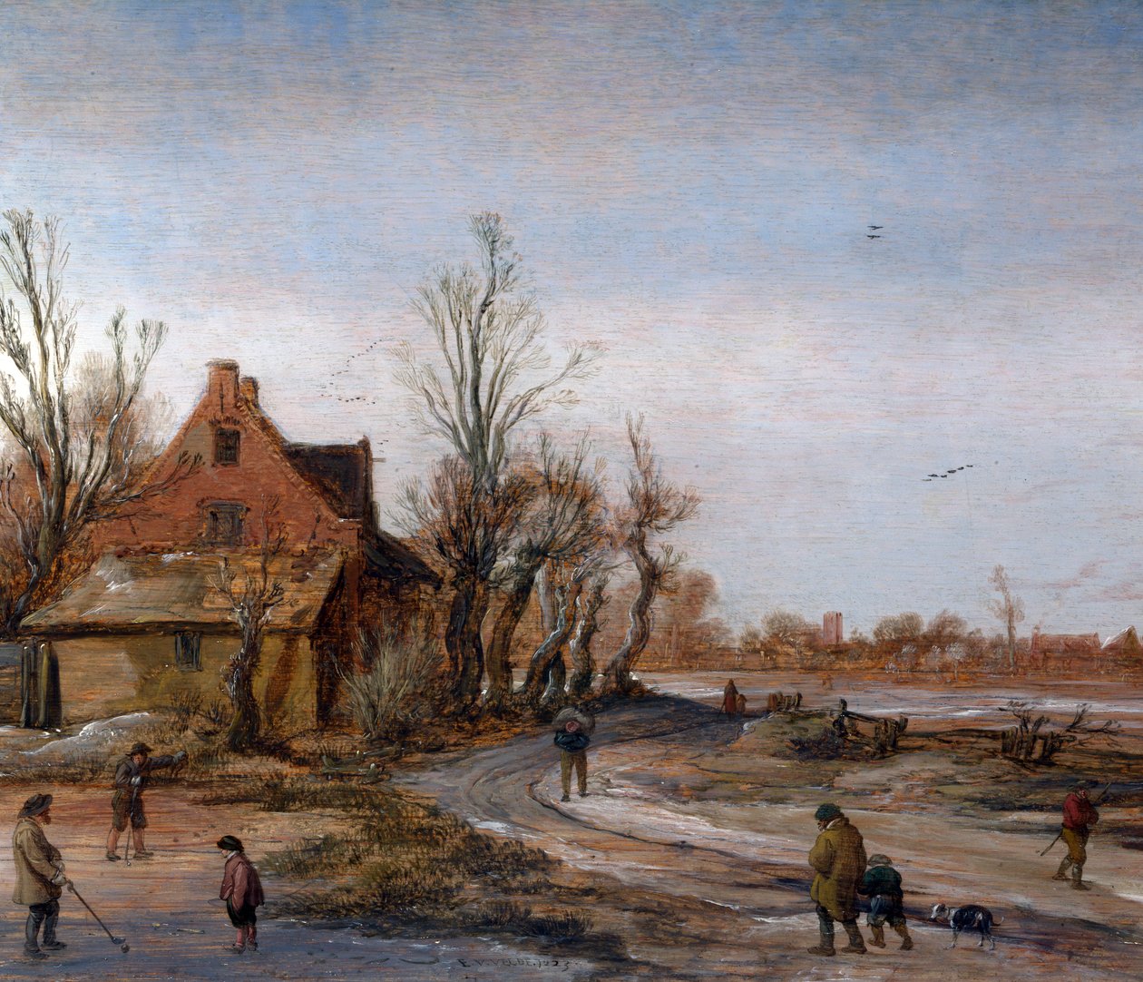 A Winter Landscape.[1] av Esaias van de Velde
