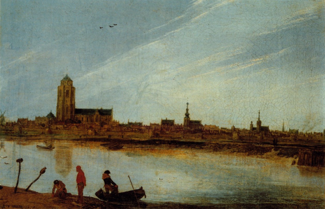 Utsikt över Zierikzee av Esaias van de Velde