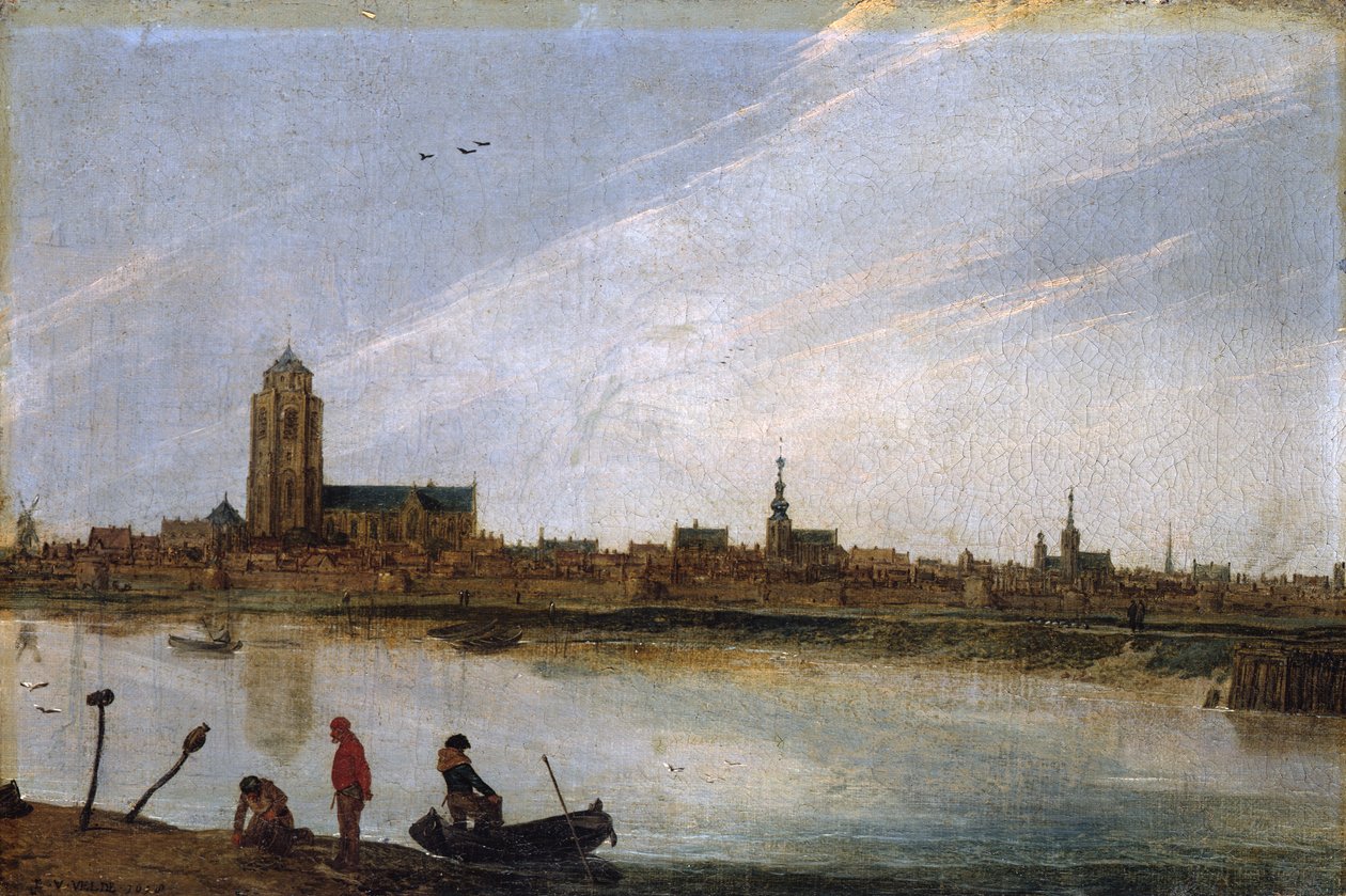 Vy över Zierikzee av Esaias van de Velde