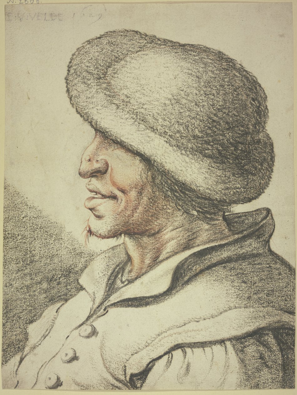 Byst av en bonde i vänsterprofil av Esaias van de Velde