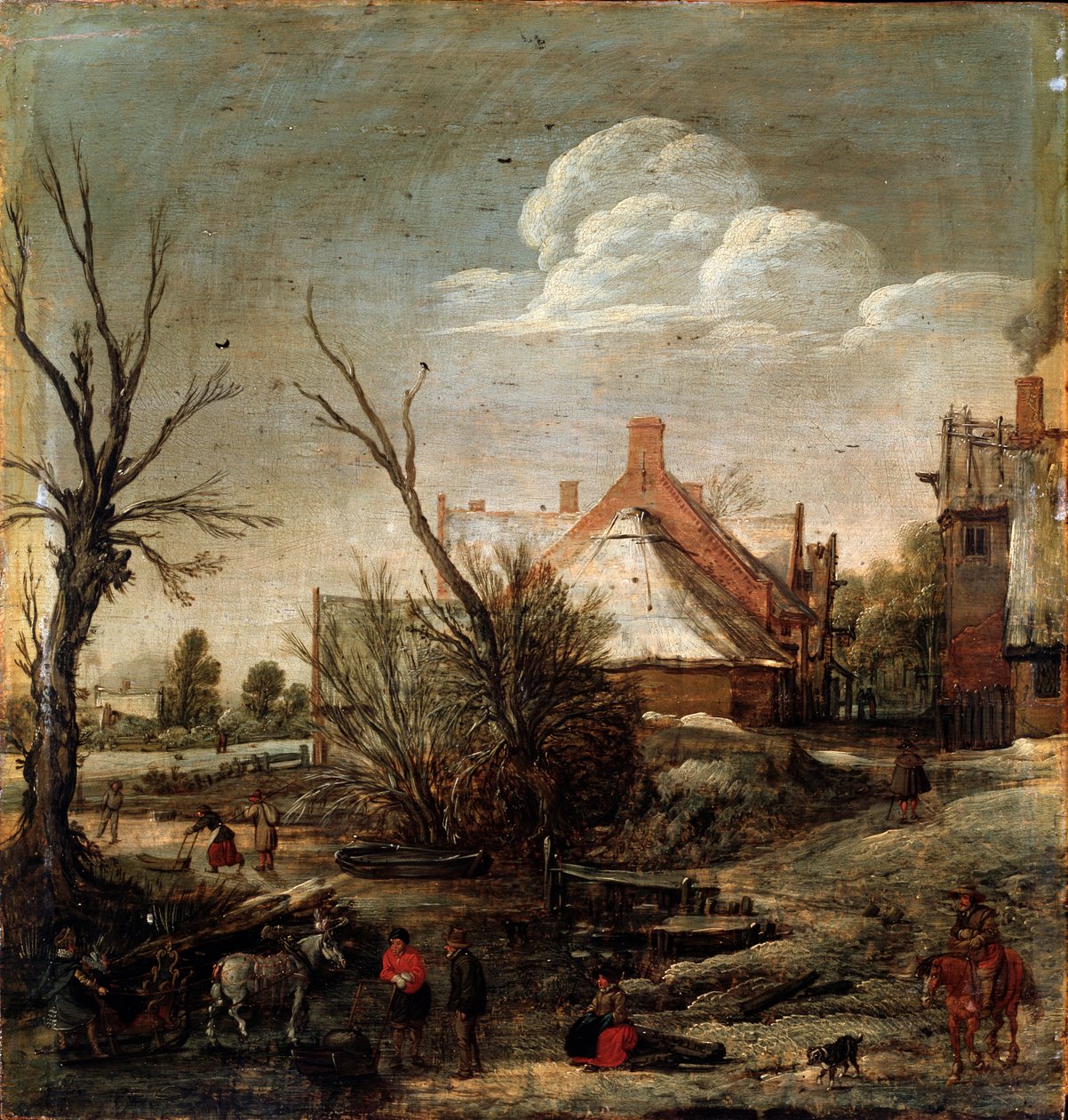 Vinter, 1600-talet av Esaias van de Velde