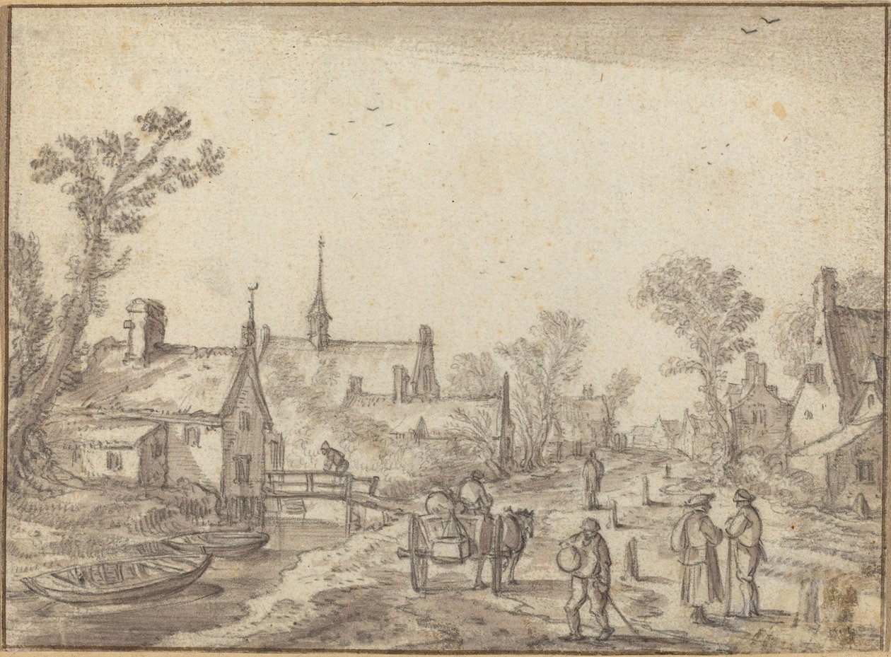 Bygatan av Esaias van de Velde I