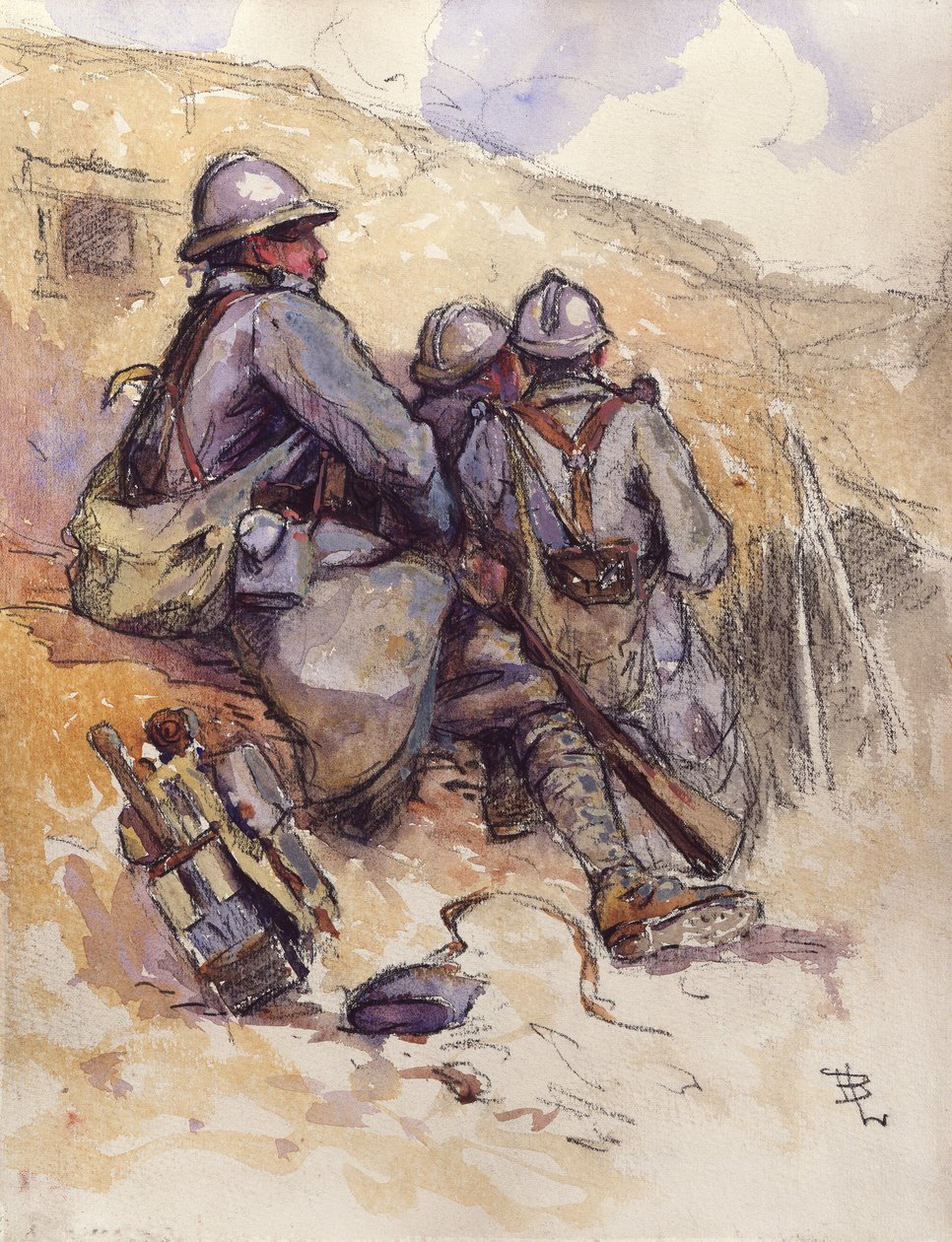 Resting, Prosnes, 7 september 1916 av Espérance Léon Broquet