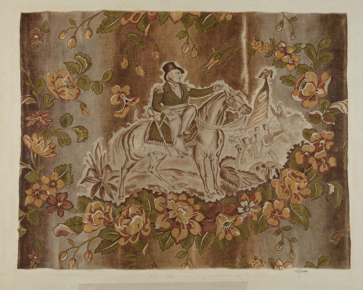 Historisk tryckt textil, ca. 1939. av Esther Hansen