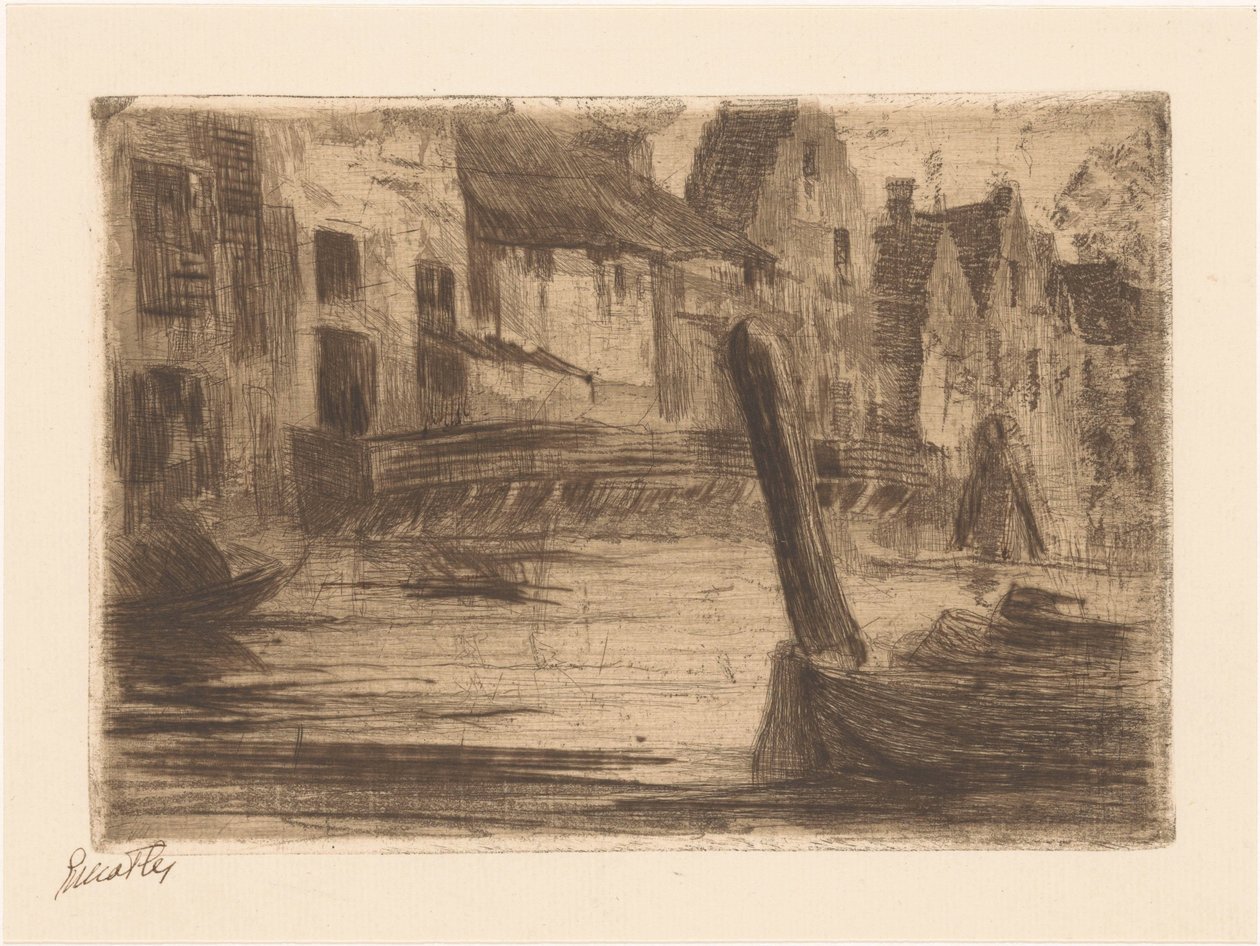 Dordrecht (originaltitel på objekt) av Etha Fles (signed by artist)