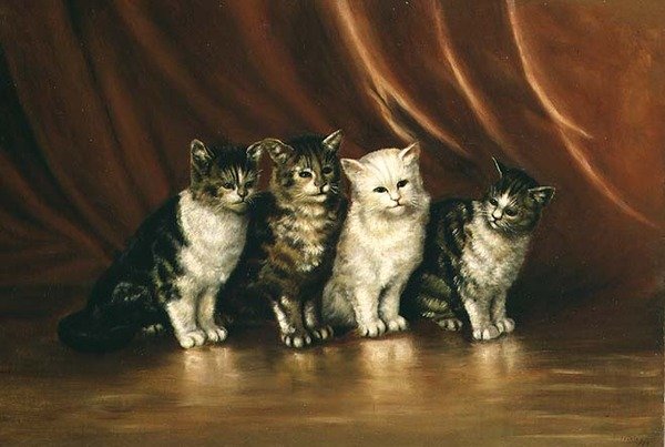 Fyra katter av Ethel Leigh