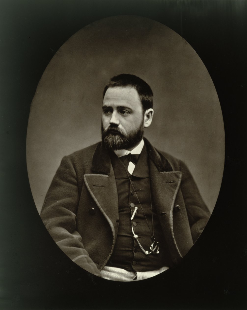 Emile Zola (1840-1902) från Galerie Contemporaine, 1877 av Etienne Carjat
