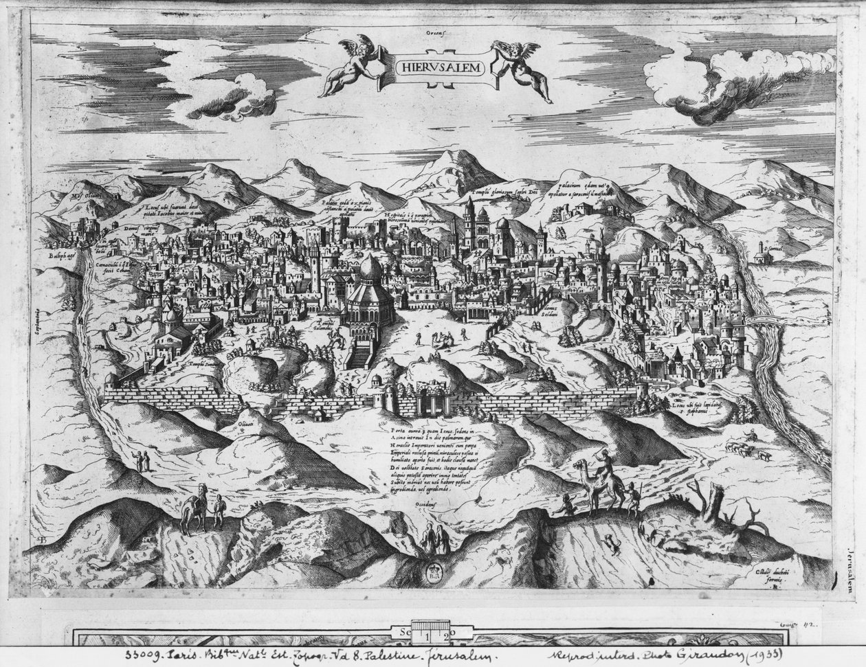 Vaaiga i Ierusalema, 1570 swed av Etienne Duperac