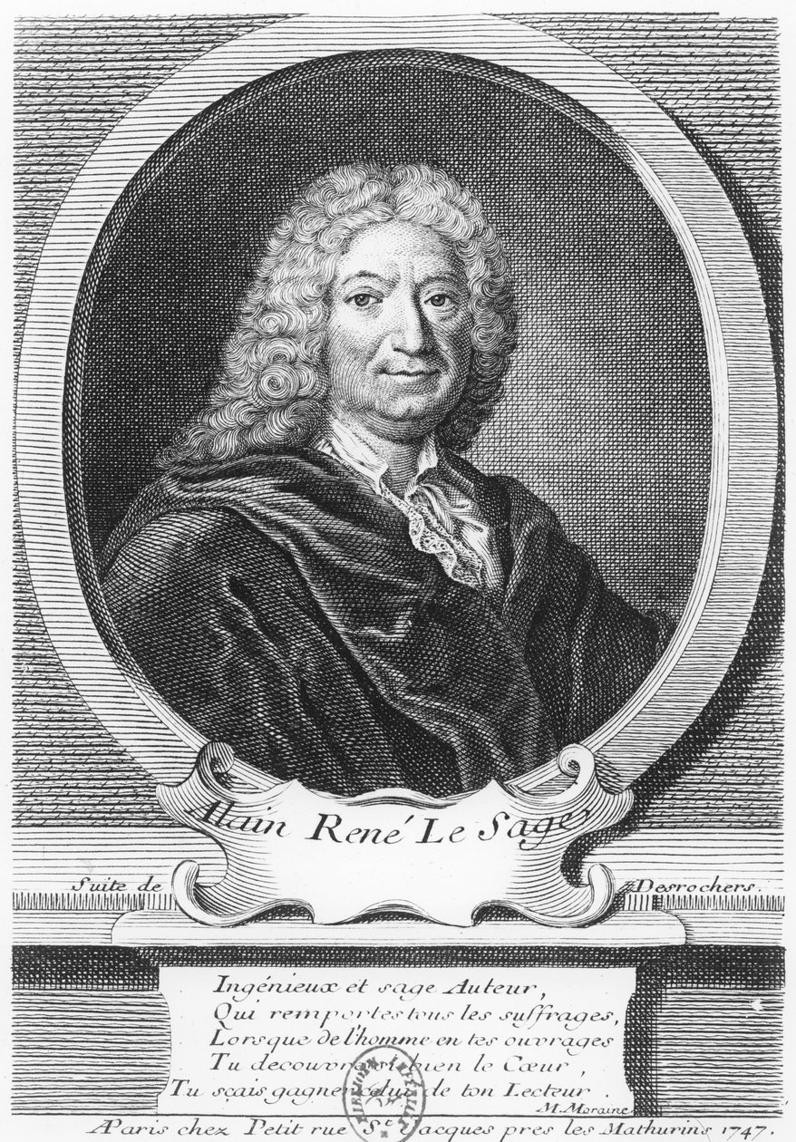 Alain René Lesage av Etienne Jehandier Desrochers