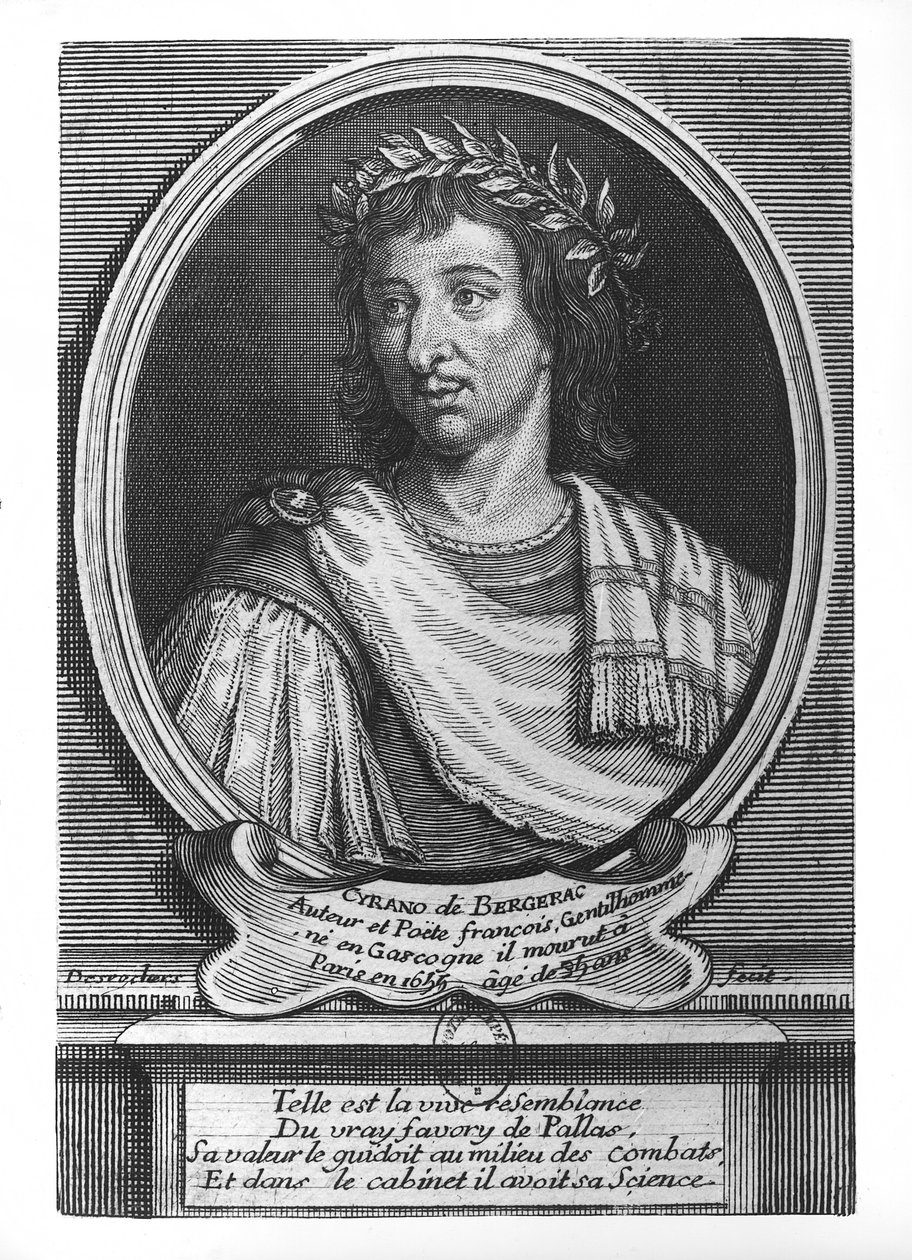 Porträtt av Savinien från Cyrano de Bergerac av Etienne Jehandier Desrochers