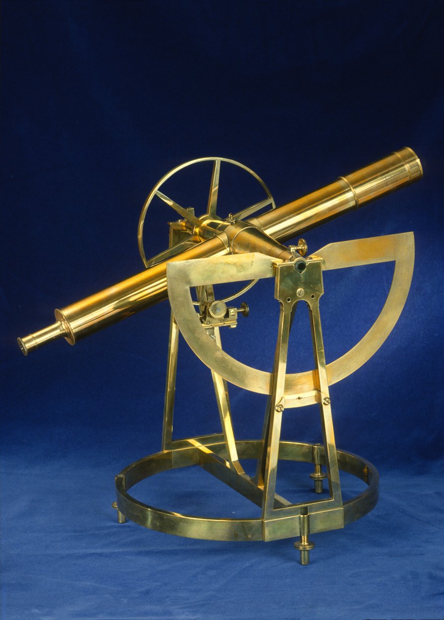 Bärbart transitinstrument, c.1800 (mässing) av Etienne Lenoir