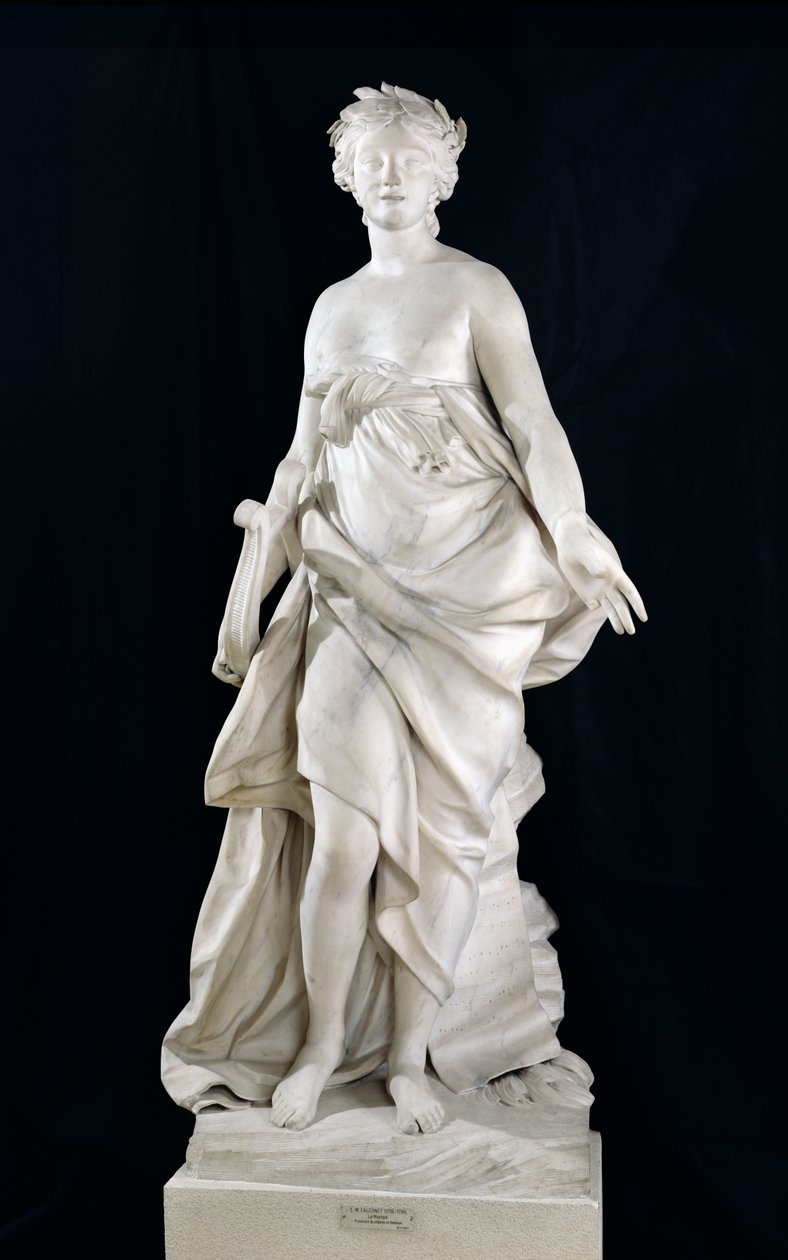 Musik, 1757 (marmor) av Etienne Maurice Falconet