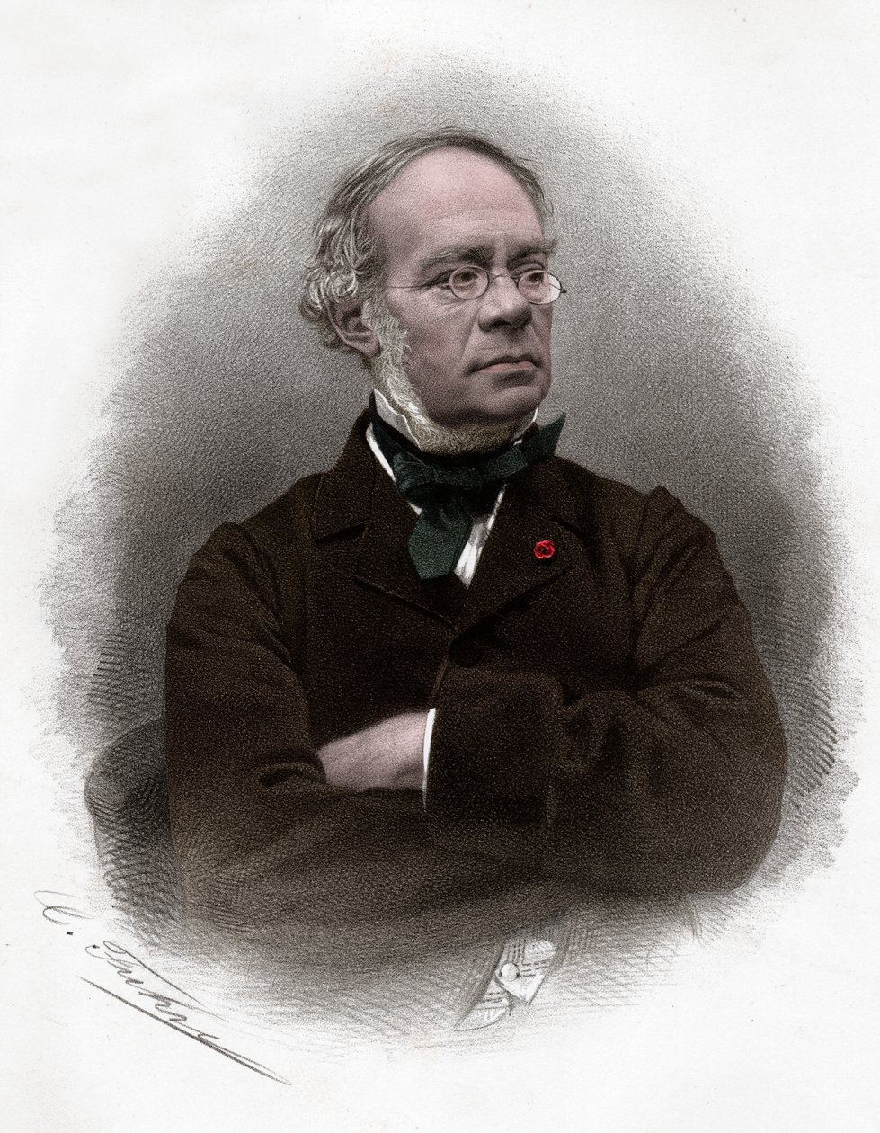 Fromental Halevy, ca 1860-62 (gravyr) av Etienne (after) Carjat