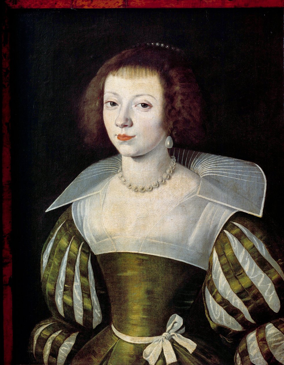 Porträtt av en kvinna Målning tillskriven Etienne Dumonstier (1574-1603) Sön. 0,6x0,46 m - Porträtt av en kvinna. Målning tillskriven Etienne Dumonstier (1574-1603) 0,6 x 0,46 m Louvren, Paris av Etienne (attributed) Dumonstier