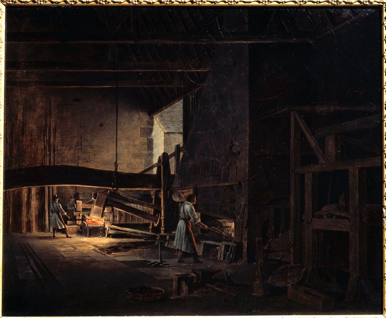 Smedjorna vid Chatillon sur Seine (Chatillon-sur-Seine) Målning av Etienne Bouhot (1780-1862) 1823 Montbard, Musee des Forges de Breffan av Etienne Bouhot