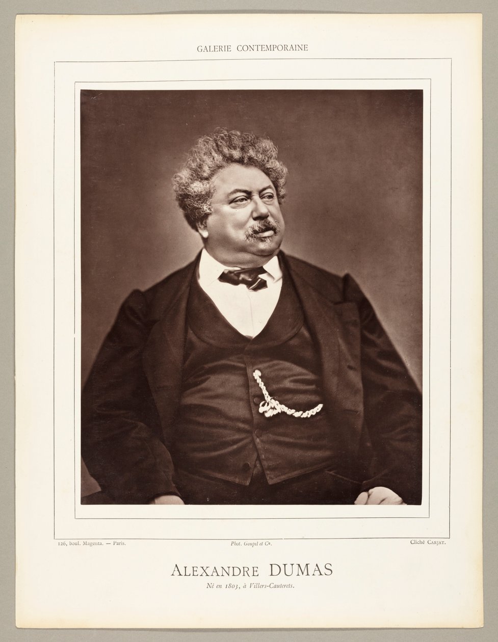 Alexandre Dumas (fransk romanförfattare och dramatiker, 1802-1870) av Etienne Carjat