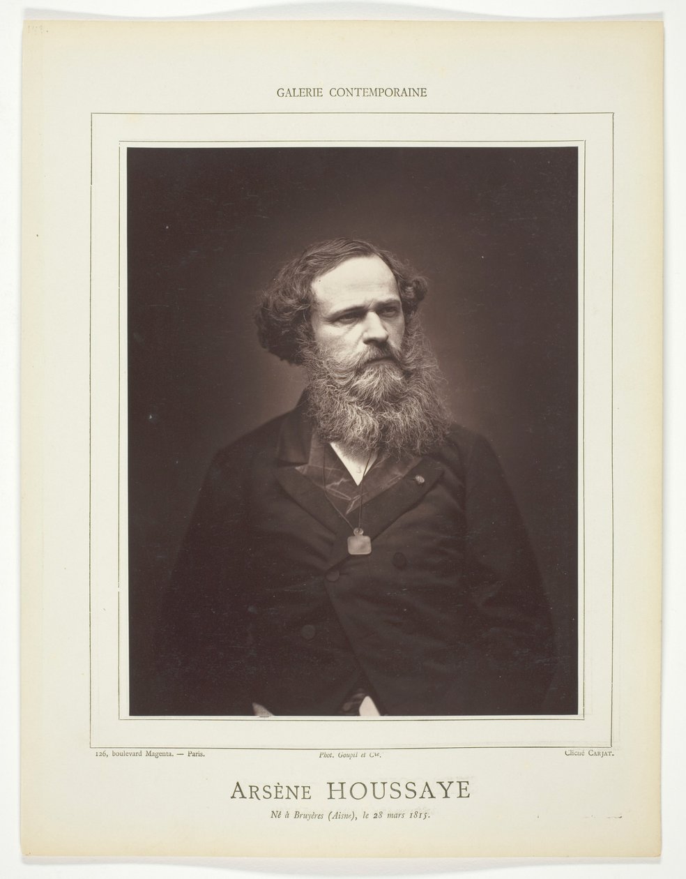 Arsène Houssaye av Etienne Carjat