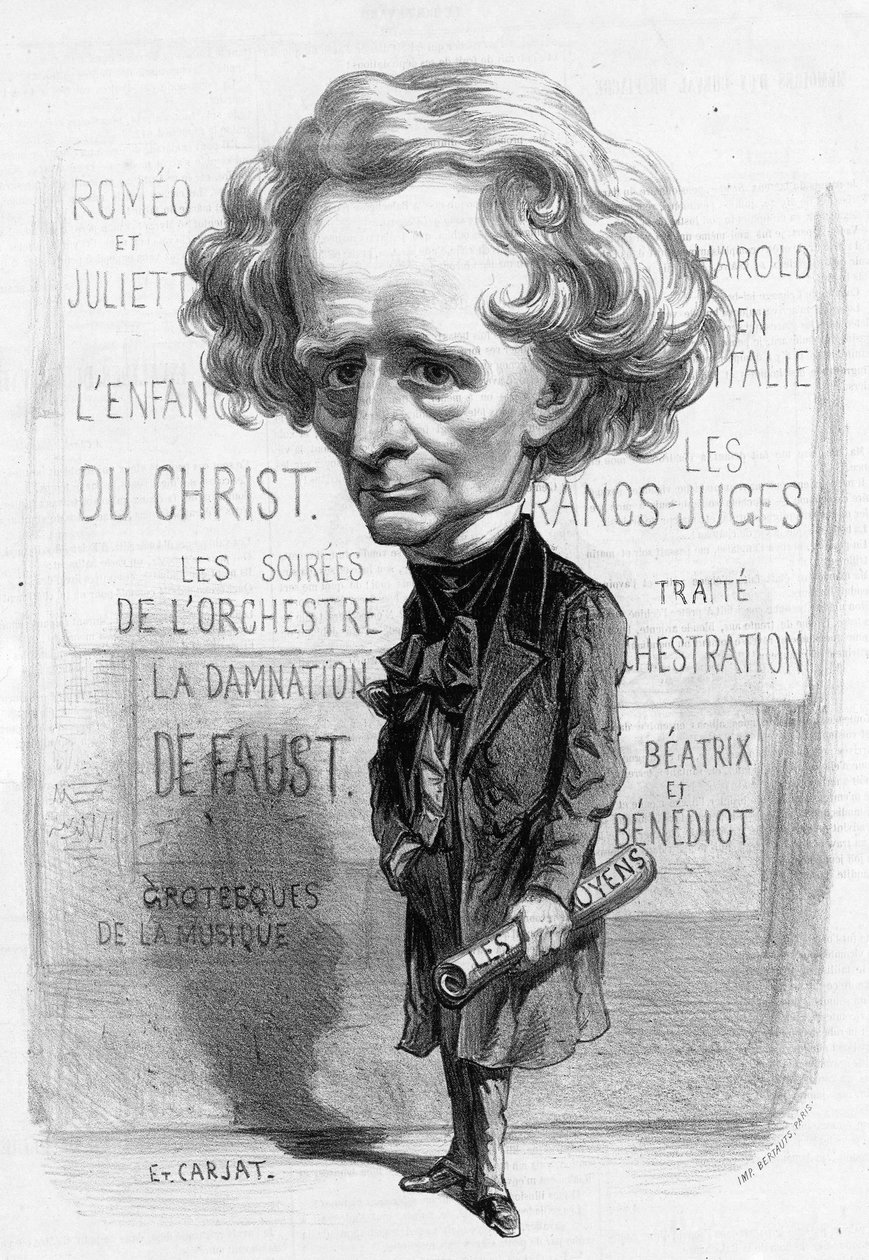 Berlioz karikatyr av Étienne Carjat av Etienne Carjat