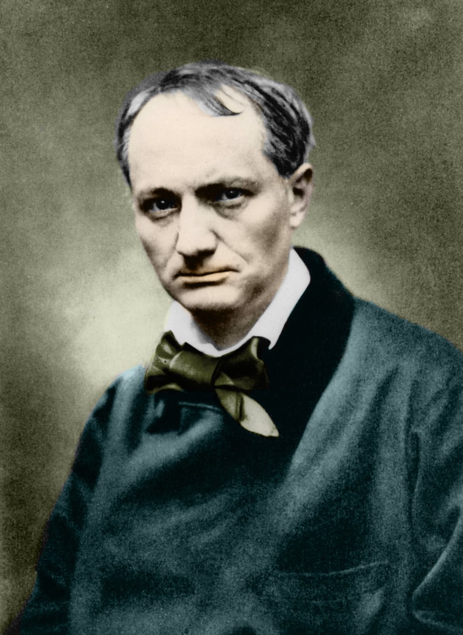 Charles Baudelaire (1821-1867), fransk författare, Photo de Carjat. av Etienne Carjat