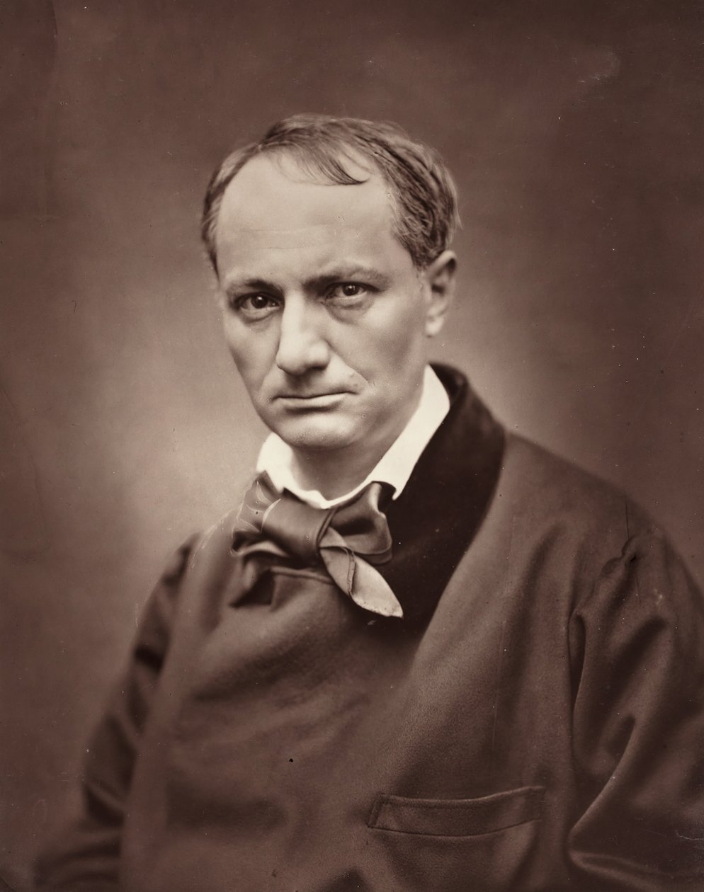 Charles Baudelaire fransk poet, kritiker och författare, 1821-1867, ca. 1863. av Etienne Carjat