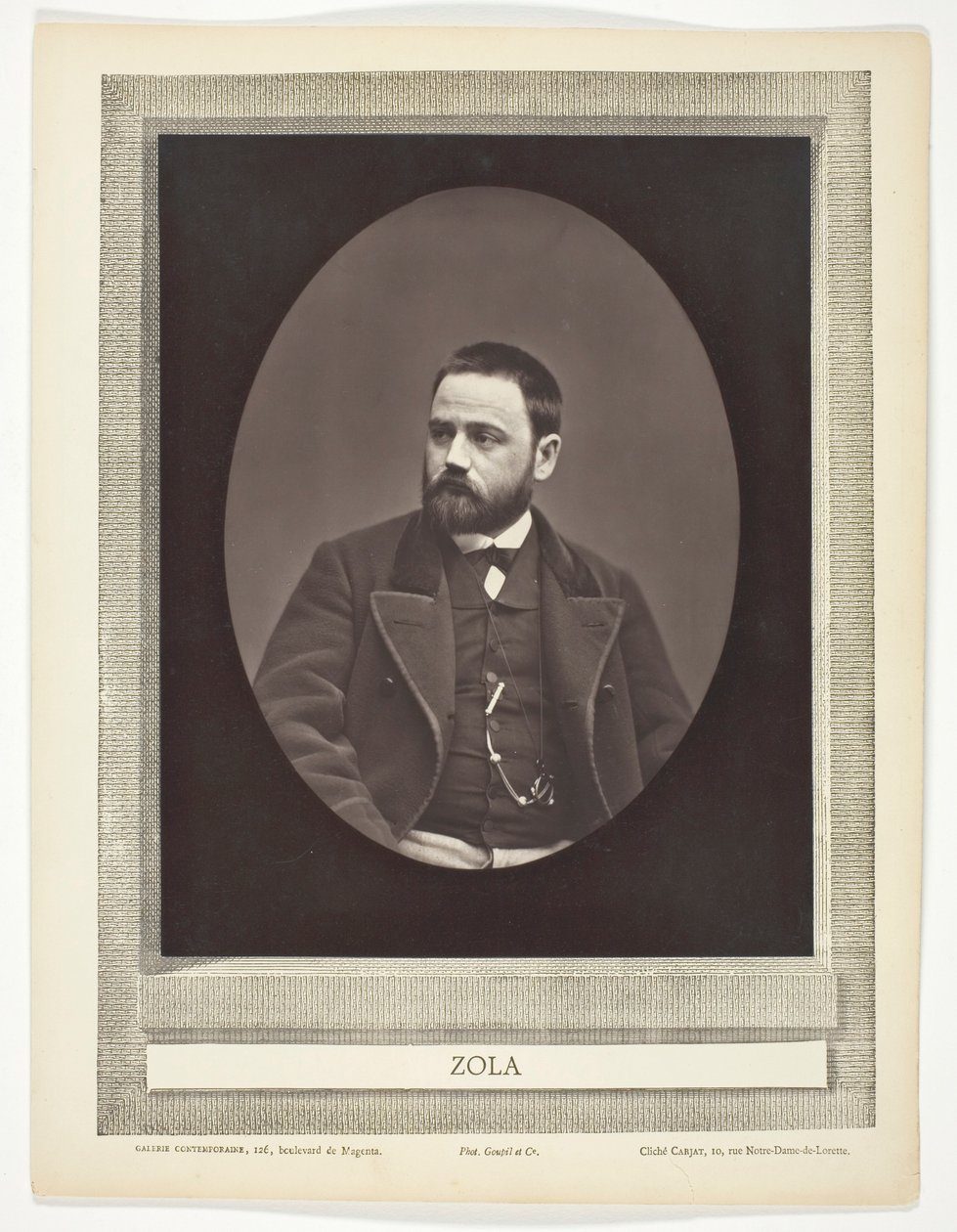 Émile Zola (fransk romanförfattare, dramatiker och journalist, 1840-1902) av Etienne Carjat