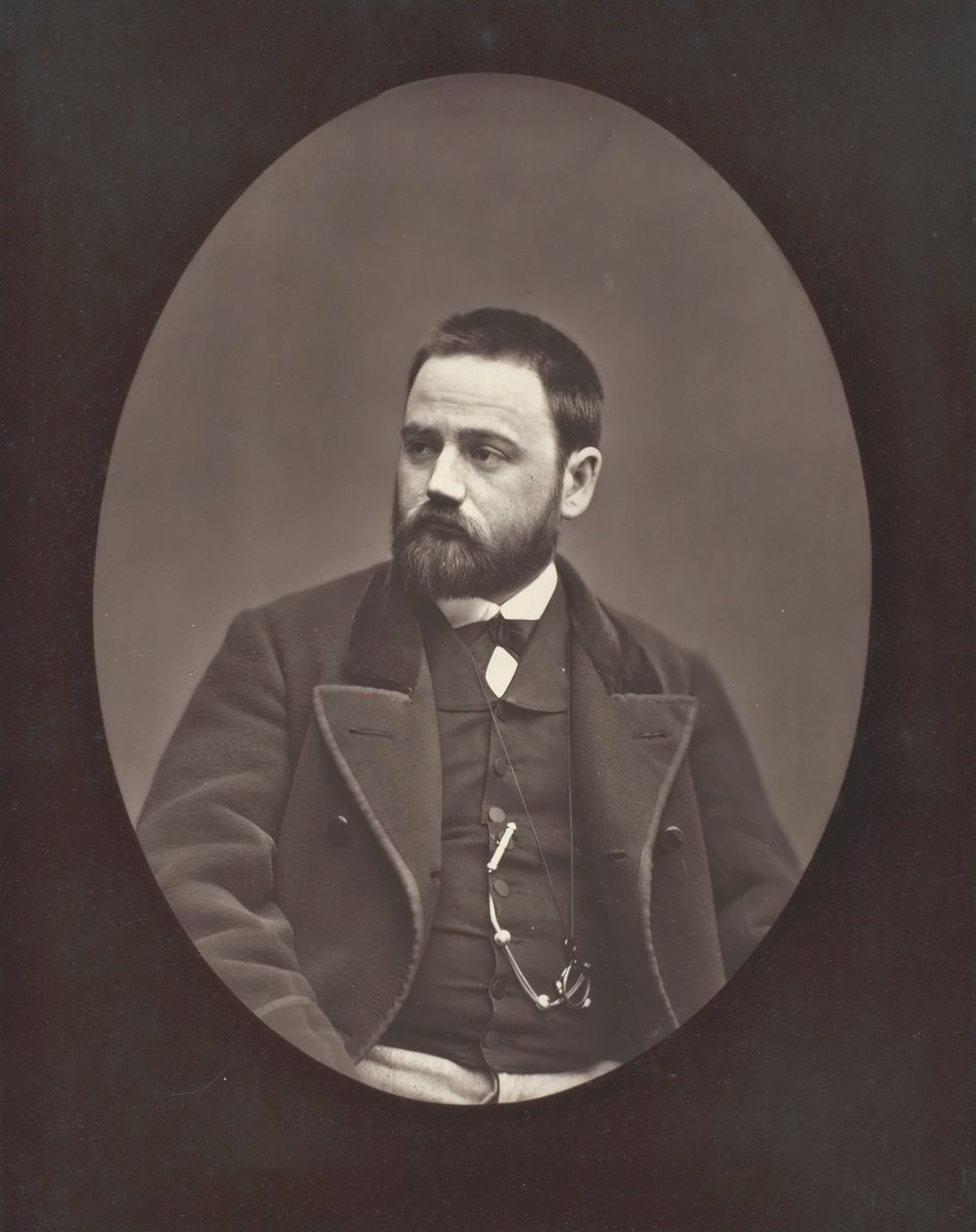 Émile Zola fransk romanförfattare, dramatiker och journalist, 1840-1902, ca. 1876. av Etienne Carjat