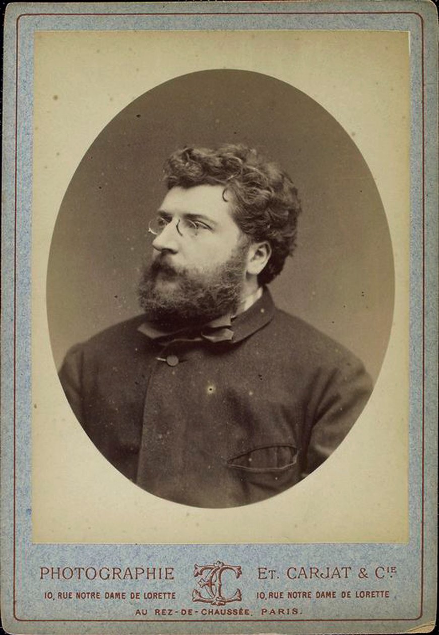 Georges Bizet, fransk kompositör och pianist, 1870-talet av Etienne Carjat