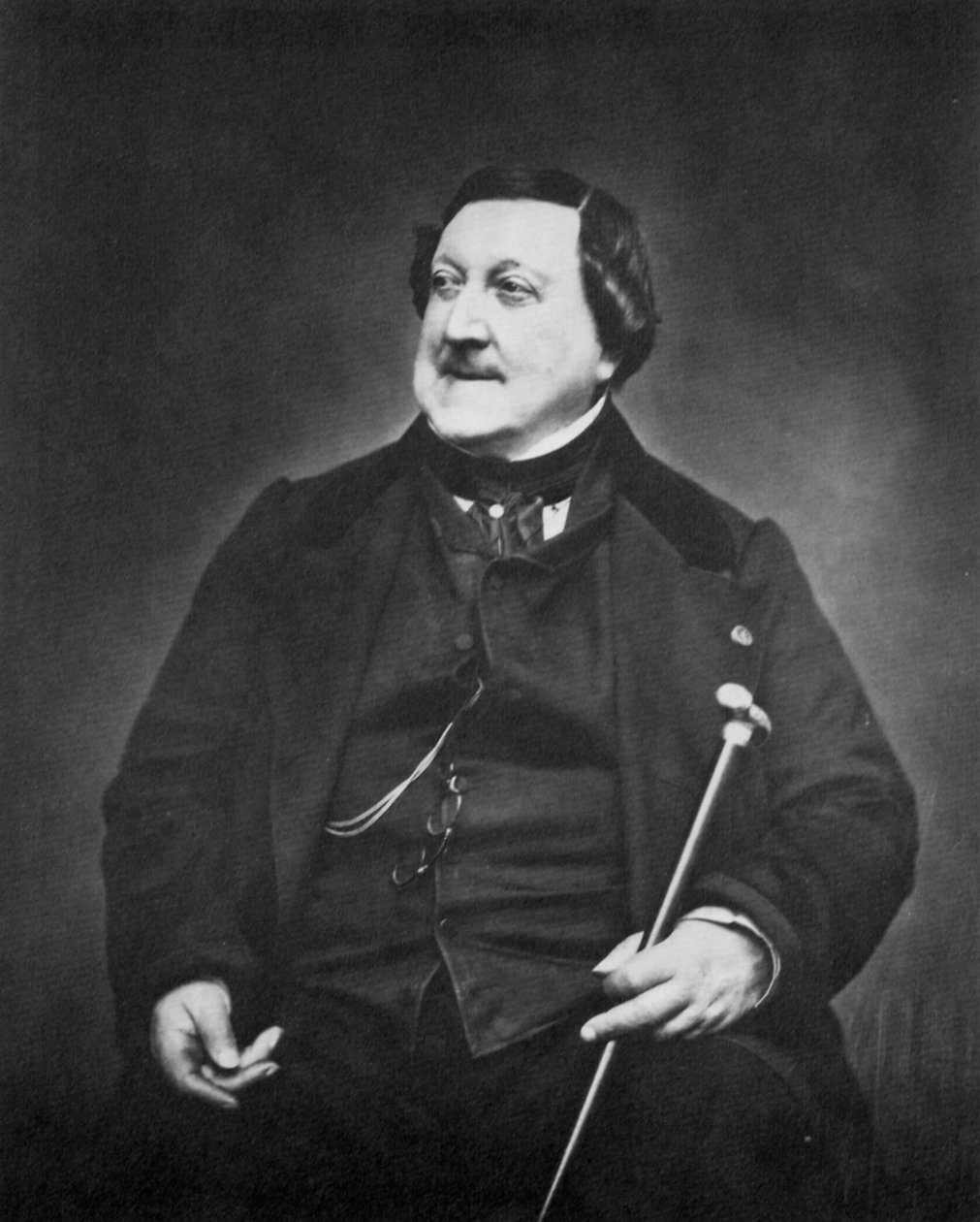 Gioachino Rossini, italiensk kompositör, c1865 av Etienne Carjat