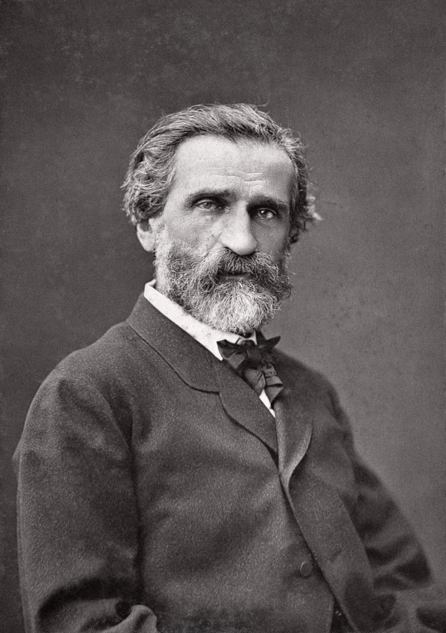 Giuseppe Verdi (1813-1901) 1877 (se även 124001) av Etienne Carjat