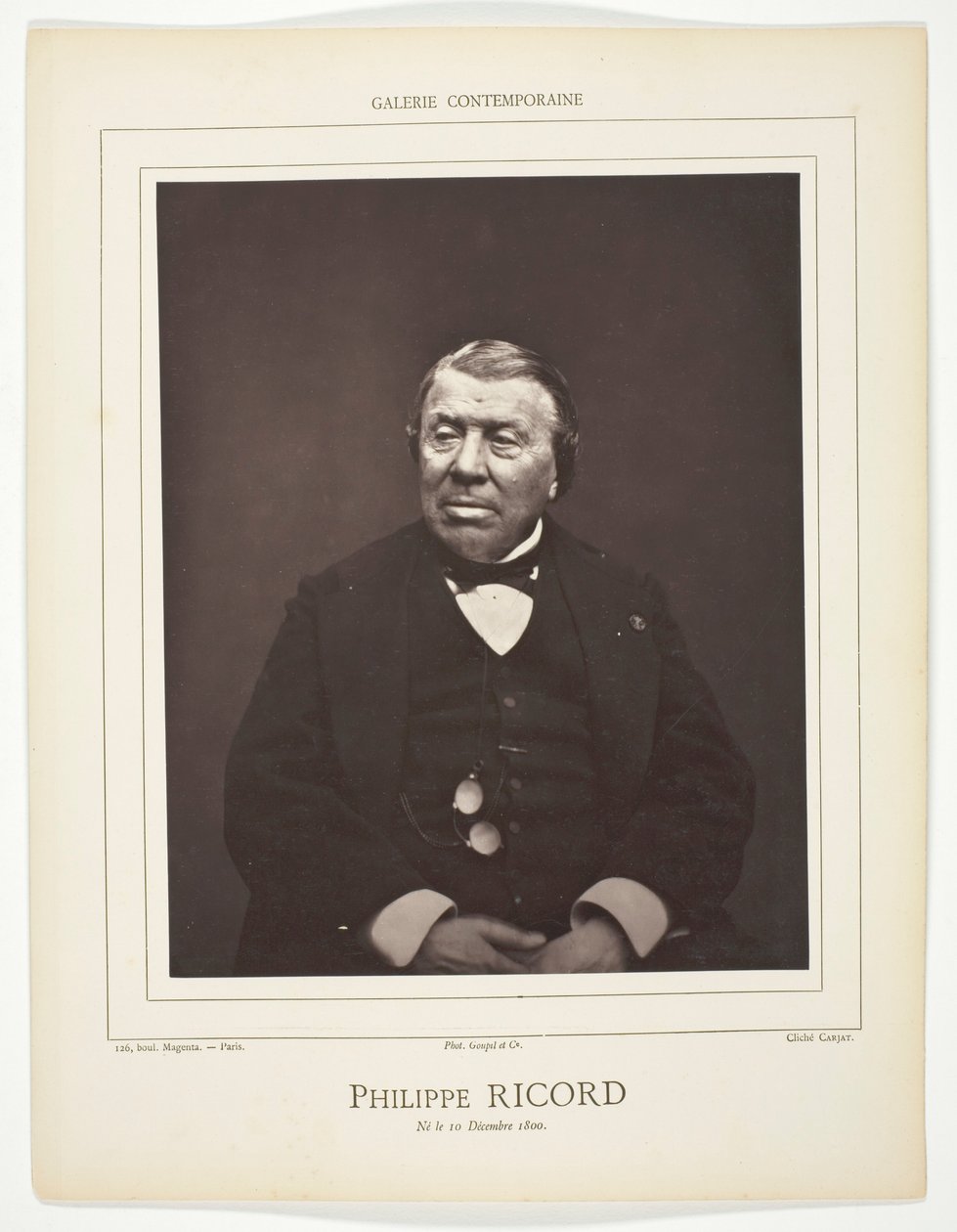Philippe Ricord av Etienne Carjat