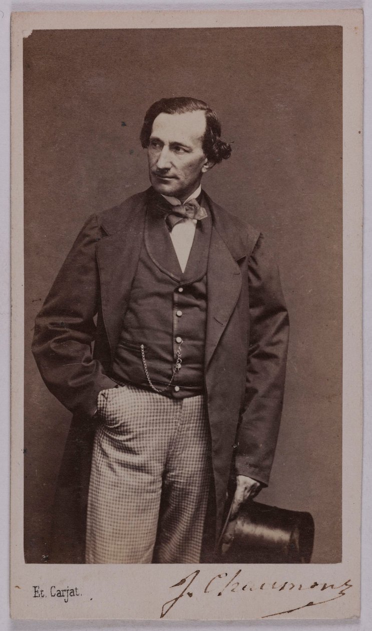 Porträtt av Jules Chaumont (-1866), (skådespelare) av Etienne Carjat