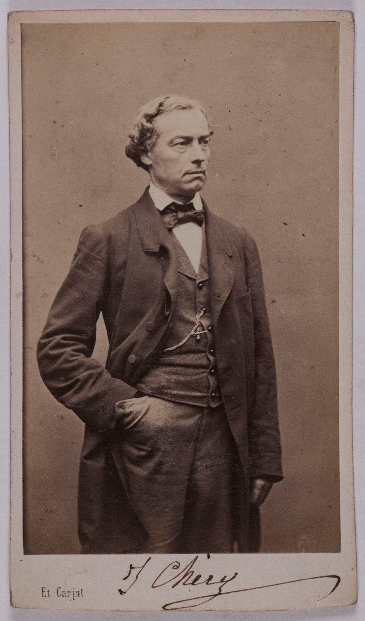 Porträtt av Jules Chéry (1817-1910), skådespelare av Etienne Carjat