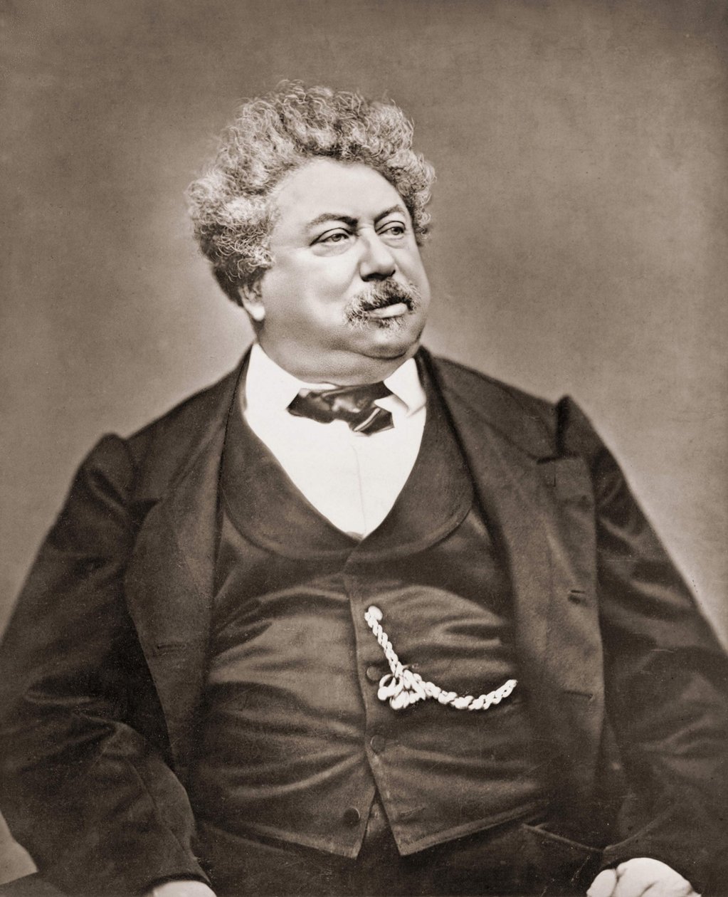 Porträtt av Alexandre Dumas far av Carjat. av Etienne Carjat