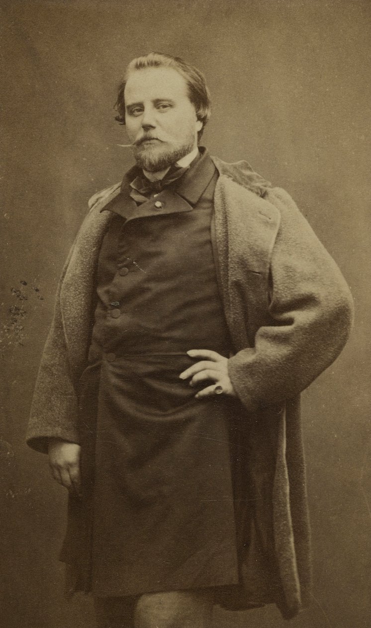 Porträtt av Charles Basset (1822-1869), mest känd under pseudonymen Adrien Robert. av Etienne Carjat