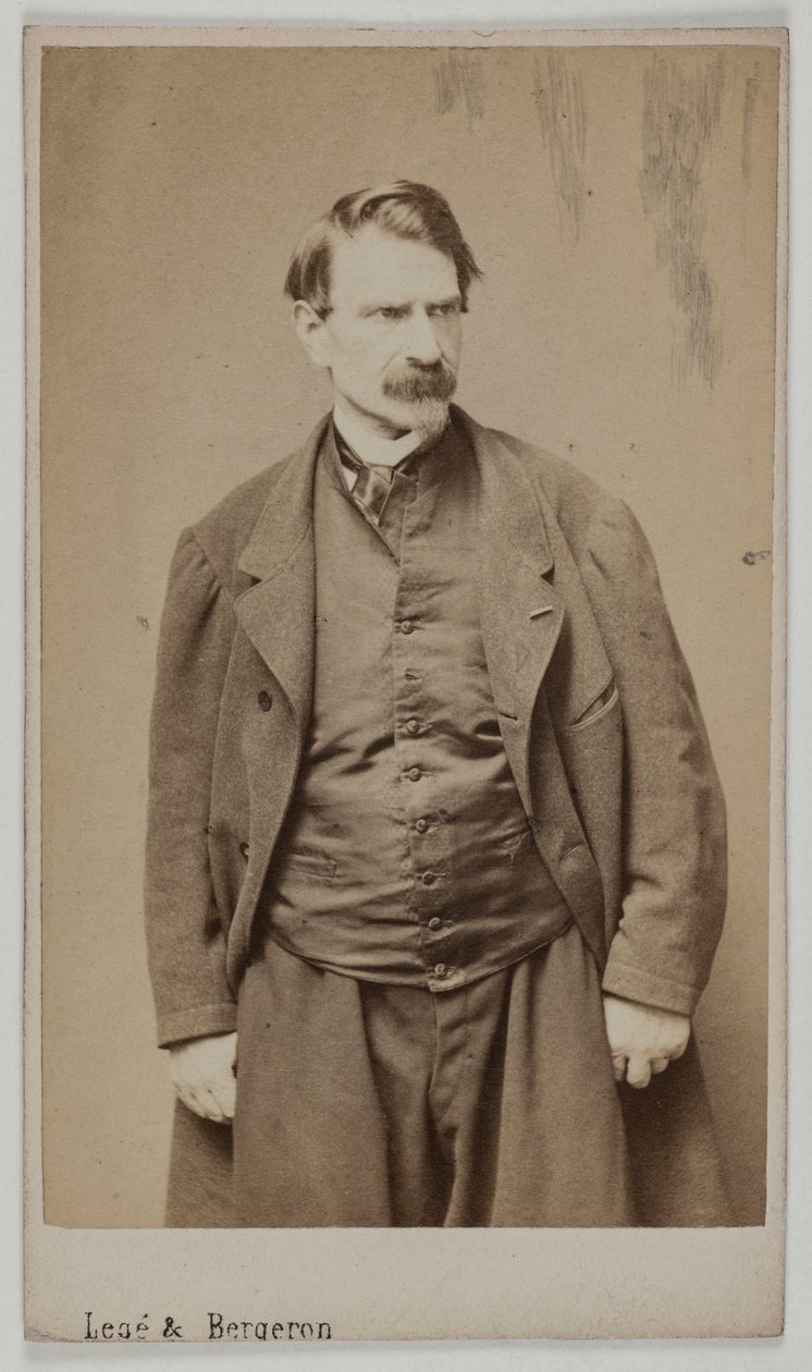 Porträtt av François Delsarte, ca 1870-90 (albumenavtryck) av Etienne Carjat