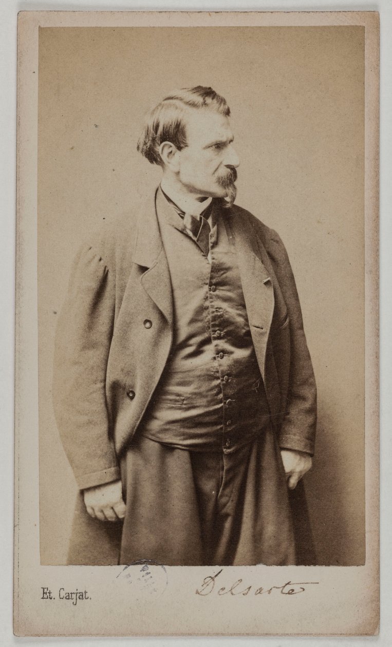 Porträtt av François Delsarte, ca 1870-90 (albumenavtryck) av Etienne Carjat